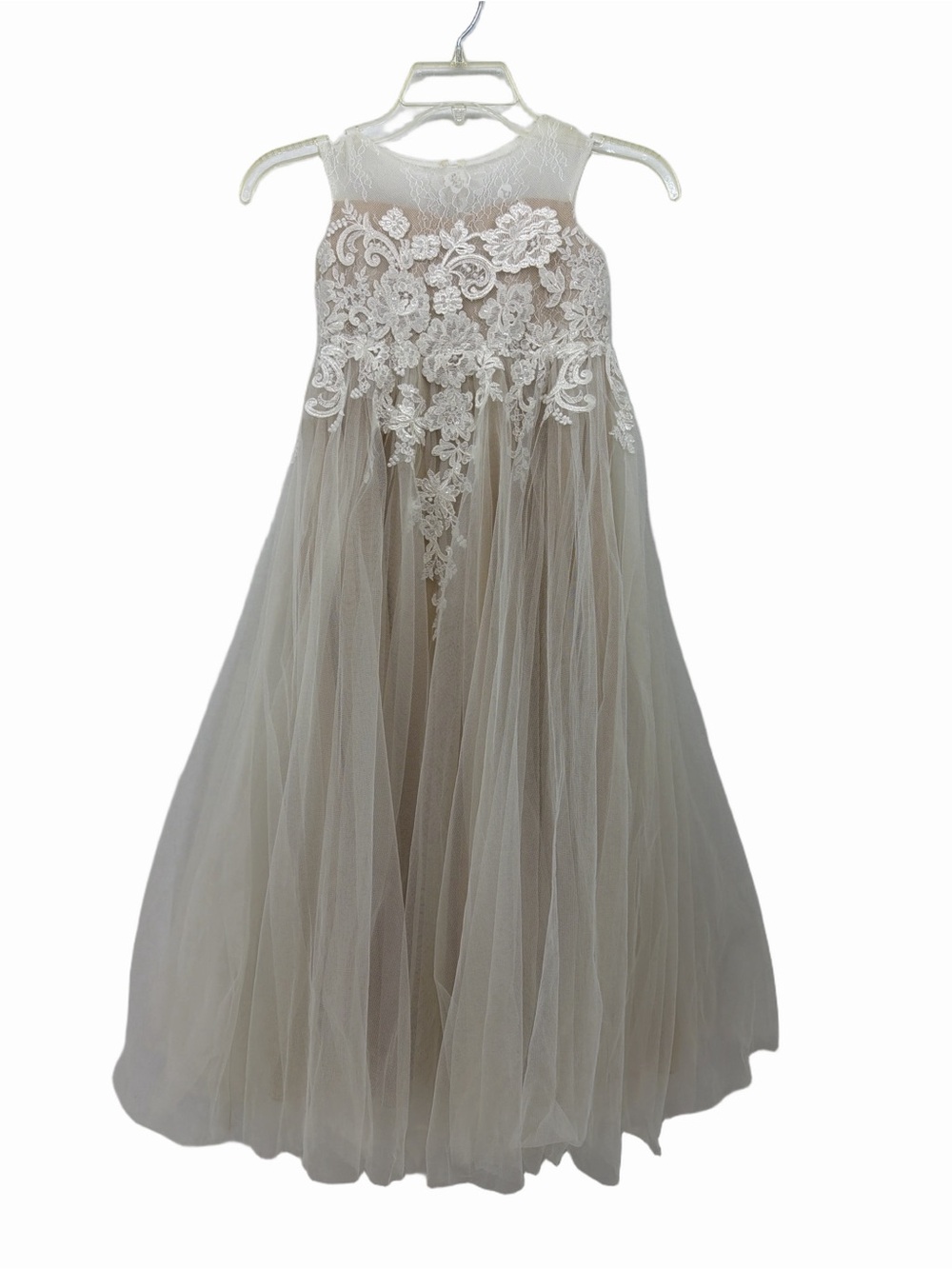 David's Bridal Tulle & Lace Overlay Dress Gorgeous